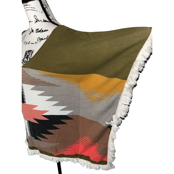 Designer’s Closet by billabong poncho Shirt Womens Size Small medium‎ oversized - Picture 6 of 14